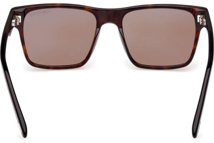 Ochelari de soare Tom Ford Calder FT1205 52E Pătrați Havana