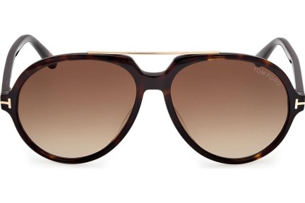 Okulary przeciwsłoneczne Tom Ford Aalto FT1210 52F Pilotki (Aviator) Havana