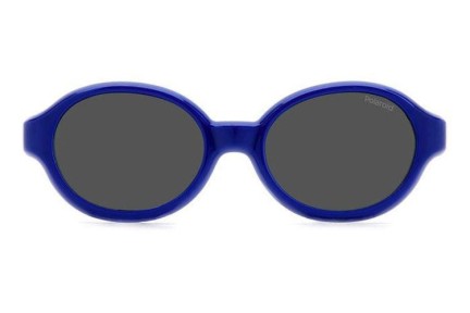 Ochelari de soare Polaroid Junior PLDK004CL-ON PJP Ovali Albaștri