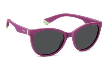 Ochelari de soare Polaroid Junior PLD8065/S QHO/M9 Polarized Cat Eye Roz