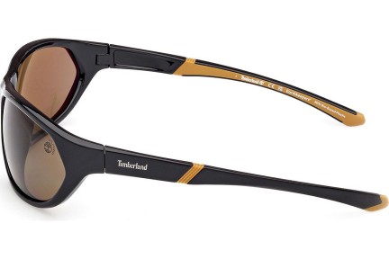 Zonnebril Timberland TB00035 01H Polarized Rechthoekige Zwart