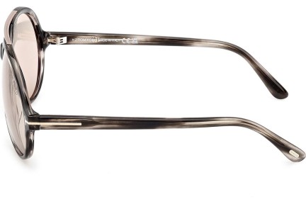 Okulary przeciwsłoneczne Tom Ford Aalto FT1210 56E Pilotki (Aviator) Szare