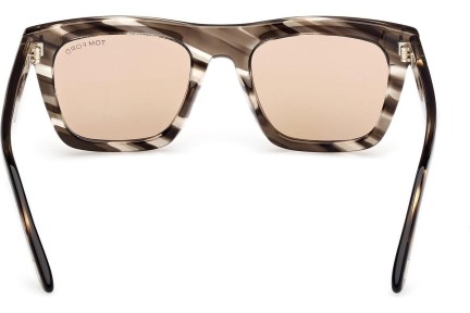 Okulary przeciwsłoneczne Tom Ford Lelio FT1207 56E Kwadratowe Szare