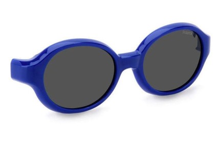 Ochelari de soare Polaroid Junior PLDK004CL-ON PJP Ovali Albaștri