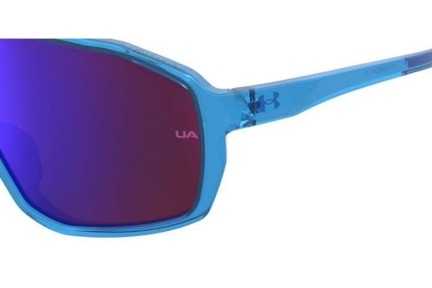 Ochelari de soare Under Armour UAGAMEDAYJR OXZ/GR Lentilă unică | Shield Albaștri