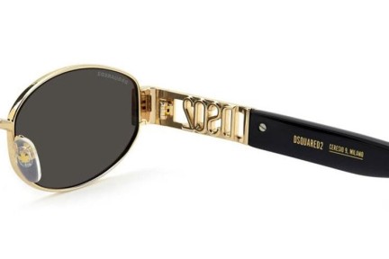 Ochelari de soare Dsquared2 D20155/S 000/IR Ovali Aurii