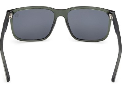 Okulary przeciwsłoneczne Timberland TB00037 96D Polarized Kwadratowe Zielone
