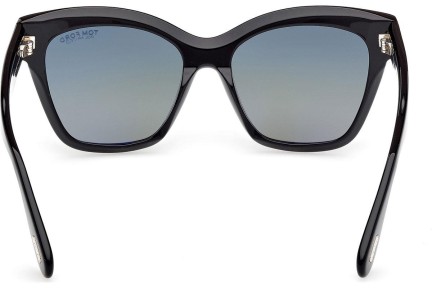 Слънчеви очила Tom Ford Elvira FT1217 01R Polarized Око на котка Черна