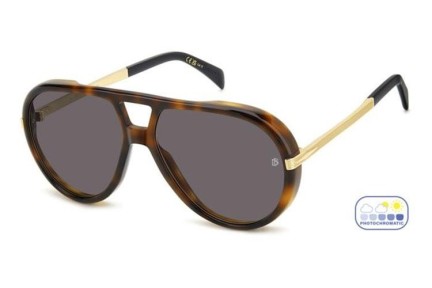 Okulary przeciwsłoneczne David Beckham DB99/VOYAGER 2IK/3O Pilotki (Aviator) Havana