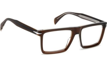 Okulary korekcyjne David Beckham DB7138 YL3 Kwadratowe Brązowe