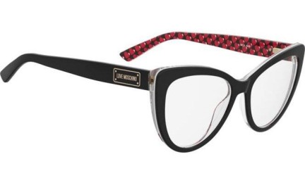 Okulary korekcyjne Love Moschino MOL649 UYY Kocie oczy Czarne