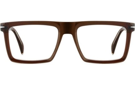 Okulary korekcyjne David Beckham DB7138 YL3 Kwadratowe Brązowe