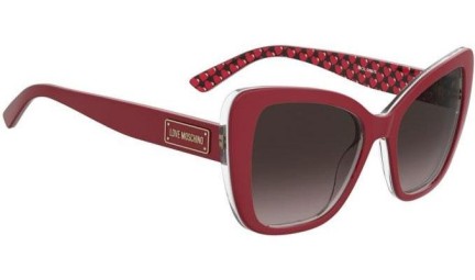 Okulary przeciwsłoneczne Love Moschino MOL083/S SSC/HA Kocie oczy Czerwone