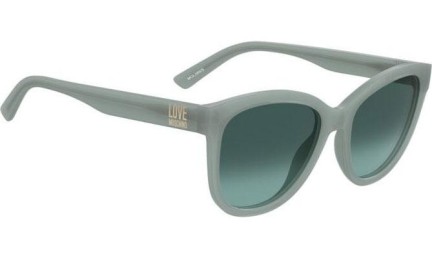 Okulary przeciwsłoneczne Love Moschino MOL089/S 1ED/EQ Kocie oczy Zielone