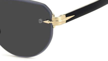 Okulary przeciwsłoneczne David Beckham DB7144/S RHL/IR Pilotki (Aviator) Złote