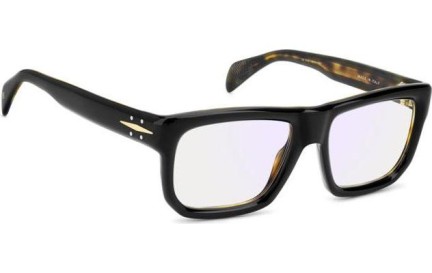 Okulary korekcyjne David Beckham DB7137 WR7 blue-light [non-prescription] Kwadratowe Czarne