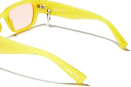 Ochelari de soare OiO by eyerim Vega Lime Peach @operenecholec Tiny Galbeni