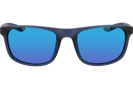Okulary przeciwsłoneczne Nike Endure M FJ2198 410 Prostokątne Niebieskie