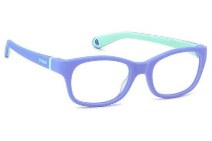 Okulary korekcyjne Polaroid Junior PLDK006 09S Prostokątne Fioletowe