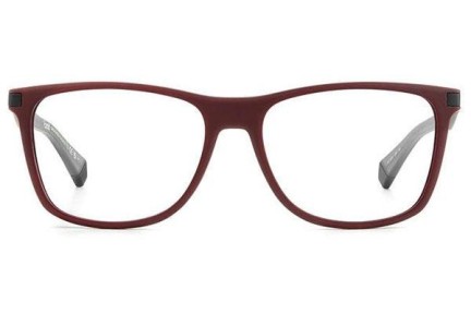 Okulary korekcyjne Polaroid PLDD514 LHF Prostokątne Czerwone