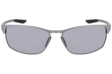 Okulary przeciwsłoneczne Nike Modern Metal DZ7364 918 Prostokątne Srebrne
