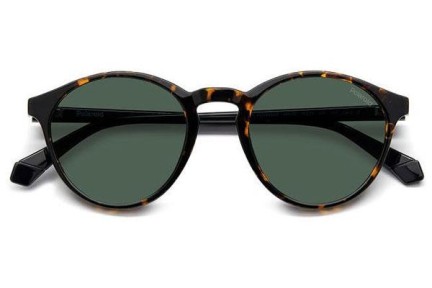Okulary przeciwsłoneczne Polaroid PLD4153/S 086/UC Polarized Okrągłe Havana