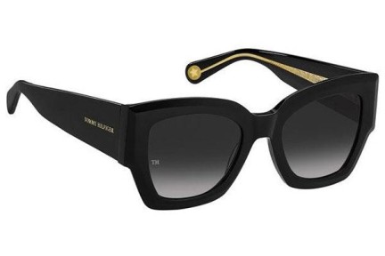 Okulary przeciwsłoneczne Tommy Hilfiger TH1862/S 807/9O Kwadratowe Czarne