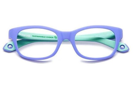 Okulary korekcyjne Polaroid Junior PLDK006 09S Prostokątne Fioletowe
