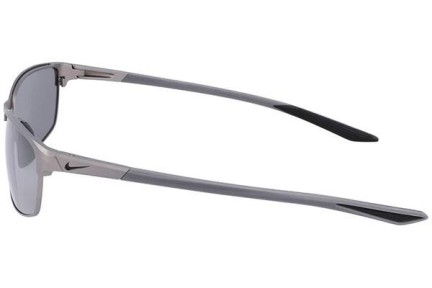 Okulary przeciwsłoneczne Nike Modern Metal DZ7364 918 Prostokątne Srebrne