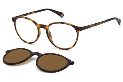 szemüvegeinket Polaroid PLD6137/CS 086/SP Polarized Kerek Havana