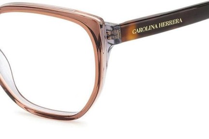 Okulary korekcyjne Carolina Herrera HER0214 NUX Nieregularny Brązowe
