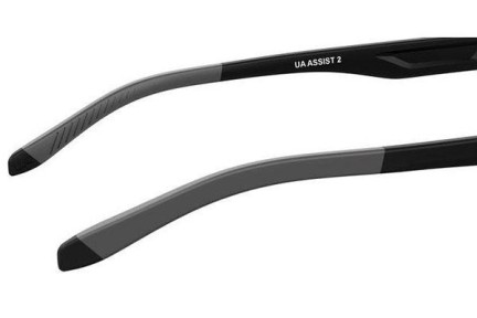 Okulary przeciwsłoneczne Under Armour UAASSIST 2 08A/M9 Polarized Prostokątne Czarne