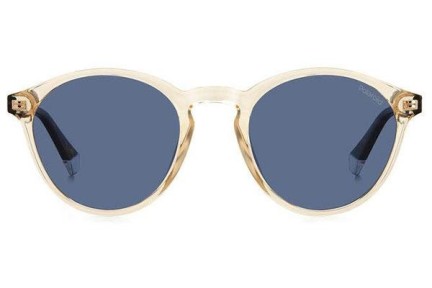 Okulary przeciwsłoneczne Polaroid PLD4153/S 40G/C3 Polarized Okrągłe Żółte
