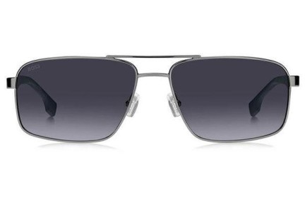 Okulary przeciwsłoneczne BOSS BOSS1580/S V84/1I Polarized Pilotki (Aviator) Srebrne