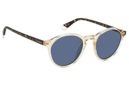 Okulary przeciwsłoneczne Polaroid PLD4153/S 40G/C3 Polarized Okrągłe Żółte
