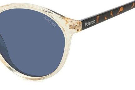 Okulary przeciwsłoneczne Polaroid PLD4153/S 40G/C3 Polarized Okrągłe Żółte