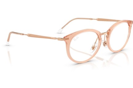 Okulary korekcyjne Ray-Ban RX7255 8124 Okrągłe Różowe
