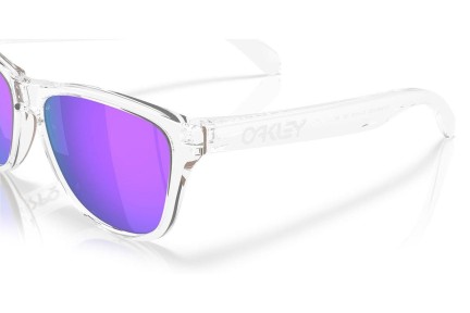 Okulary przeciwsłoneczne Oakley Frogskins S OO9508 950802 PRIZM Violet Kwadratowe Przezroczyste