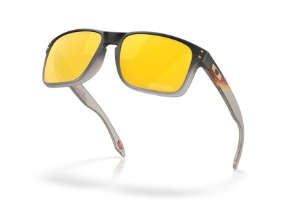 Okulary przeciwsłoneczne Oakley Holbrook OO9102 9102AH Polarized Kwadratowe Szare
