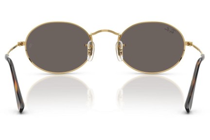 Okulary przeciwsłoneczne Ray-Ban Oval RB3547N 001/B1 Tiny Złote
