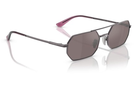 Okulary przeciwsłoneczne Vogue Eyewear VO4329S 5149LB Polarized Prostokątne Fioletowe