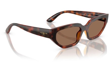 Okulary przeciwsłoneczne Vogue Eyewear VJ2029 W65673 Kocie oczy Havana