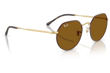 Okulary przeciwsłoneczne Ray-Ban Jack RB3565 927533 Okrągłe Havana