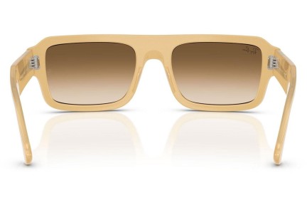 Okulary przeciwsłoneczne Ray-Ban Lukas RB4454 680651 Prostokątne Brązowe