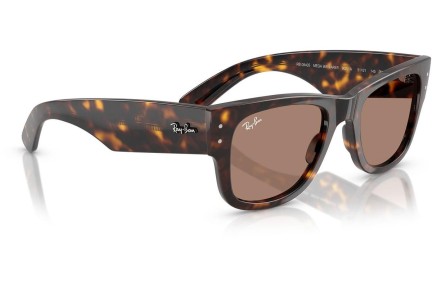 Okulary przeciwsłoneczne Ray-Ban Mega Wayfarer RB0840S 902/1A Kwadratowe Havana