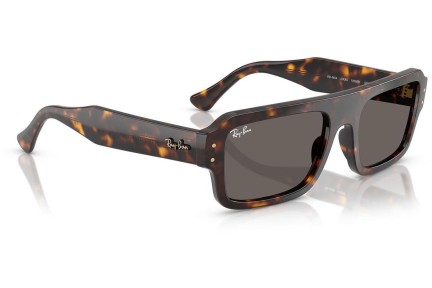 Okulary przeciwsłoneczne Ray-Ban Lukas RB4454 1359B1 Prostokątne Havana
