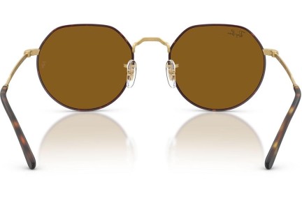 Okulary przeciwsłoneczne Ray-Ban Jack RB3565 927533 Okrągłe Havana