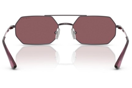 Okulary przeciwsłoneczne Vogue Eyewear VO4329S 5149LB Polarized Prostokątne Fioletowe