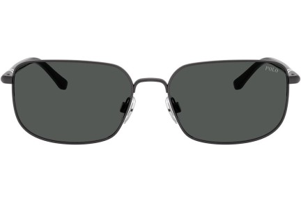 Okulary przeciwsłoneczne Polo Ralph Lauren PH3159 947987 Prostokątne Szare