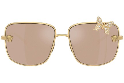 Okulary przeciwsłoneczne Versace VE2282 K0030W Kwadratowe Złote